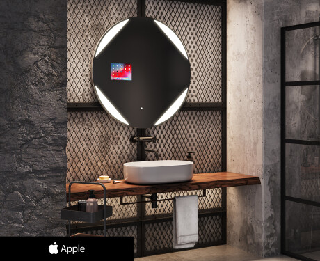 Redondo Espejo baño con luz LED SMART L114 Apple