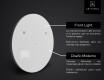 Redondo Espejo baño con luz LED SMART L114 Apple #2