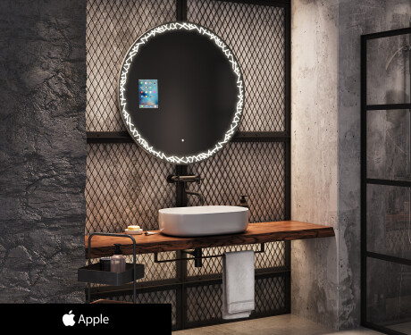 Espejos de baño redondo LED SMART L115 Apple #1