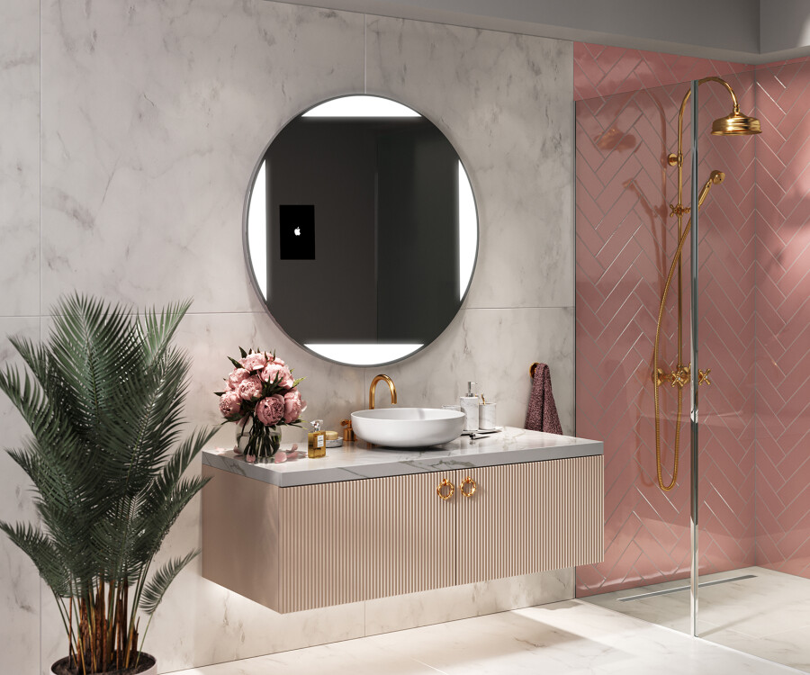 Espejo para baño con estante - Todos los fabricantes de la arquitectura y  del design