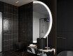 Espejo LED Media Luna Moderno - Iluminación de Estilo para Baño SMART  A222 Google #8