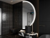 Espejo LED Media Luna Moderno - Iluminación de Estilo para Baño SMART  A223 Google #8