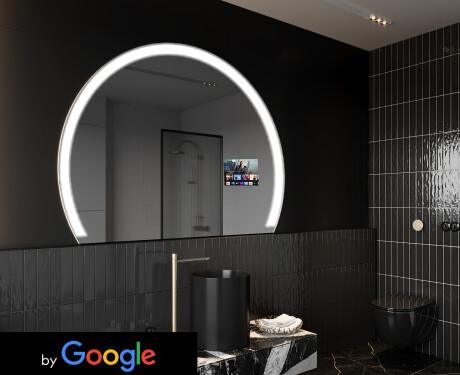 Espejo LED Media Luna Moderno - Iluminación de Estilo para Baño SMART  W222 Google