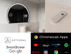 Espejo LED Media Luna Moderno - Iluminación de Estilo para Baño SMART W223 Google #2