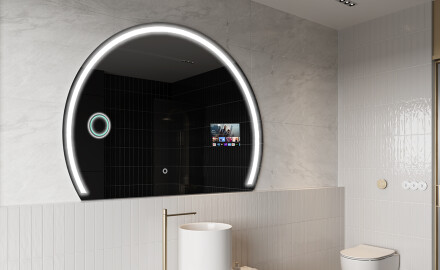 Espejo LED Media Luna Moderno - Iluminación de Estilo para Baño SMART W223 Google