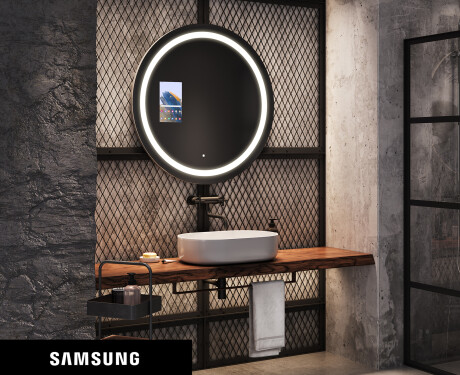 Redondo Espejo baño con luz LED SMART L33 Samsung