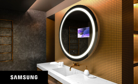 Redondo Espejo baño con luz LED SMART L33 Samsung