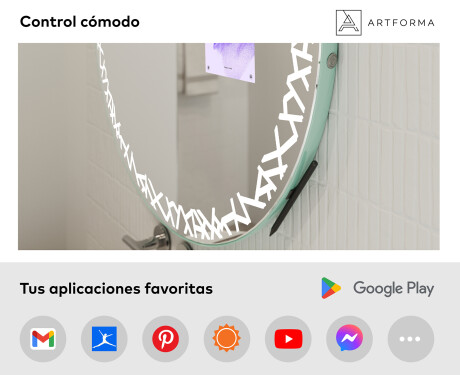 Espejos de baño redondo LED SMART L115 Samsung #3