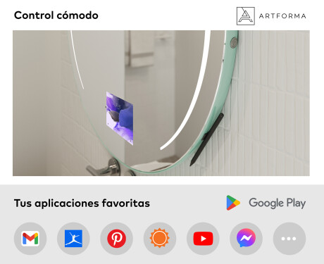 Espejos de baño redondo LED SMART L153 Samsung #3