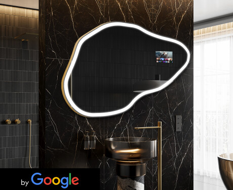 Espejos de baño irregular LED SMART P222 Google