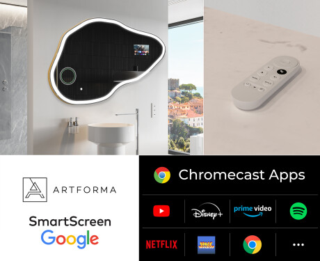 Espejos de baño irregular LED SMART P222 Google #2