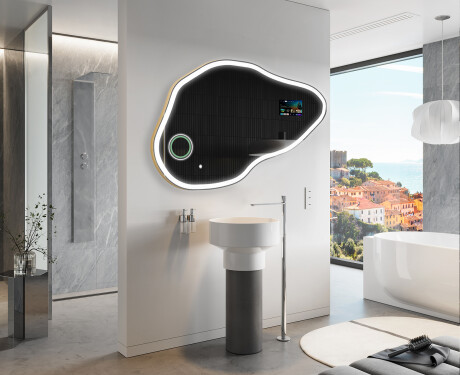 Espejos de baño irregular LED SMART P222 Google #10
