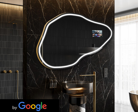 Espejos de baño irregular LED SMART P223 Google