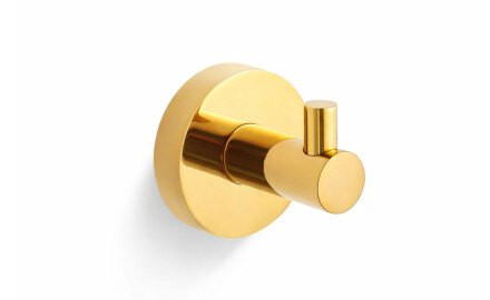 CLASSIC - Gancho individual para toallas / dorado brillante