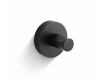 CLASSIC - Gancho individual para toallas / negro mate
