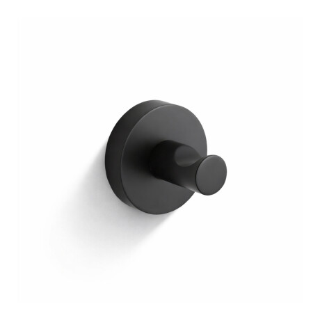 CLASSIC - Gancho individual para toallas / negro mate #1