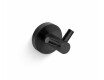 CLASSIC - Gancho doble para toallas / negro mate