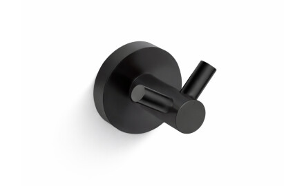 CLASSIC - Gancho doble para toallas / negro mate