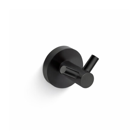 CLASSIC - Gancho doble para toallas / negro mate #1