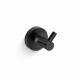 CLASSIC - Gancho doble para toallas / negro mate #1