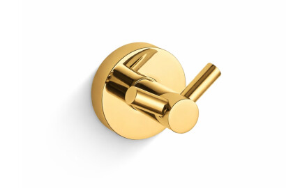 CLASSIC - Gancho doble para toallas / dorado brillante