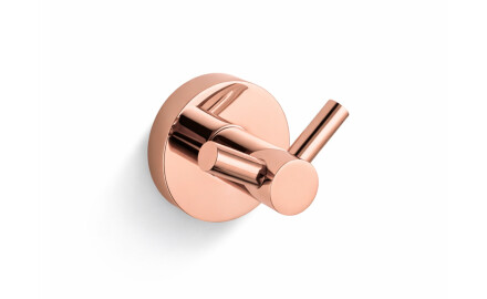 CLASSIC - Gancho doble para toallas / rosa dorado brillante