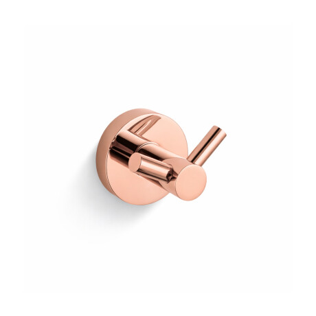 CLASSIC - Gancho doble para toallas / rosa dorado brillante #1