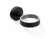 CLASSIC: Soporte para taza 80.003/003.1, jabonera 80.004/004.1 / negro mate / * el cristal se pide por separado