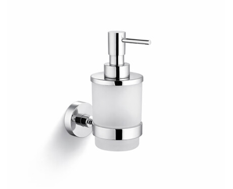 CLASSIC - Dispensador de jabón líquido / cristal mate / cromo