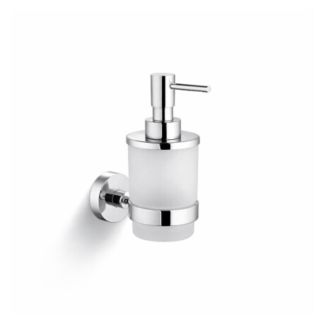 CLASSIC - Dispensador de jabón líquido / cristal mate / cromo #1