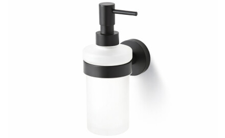 CLASSIC - Dosificador de jabón líquido / cristal mate / negro mate
