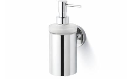 CLASSIC - Dosificador de jabón líquido / carcasa metálica, cristal mate / cromo