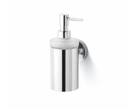 CLASSIC - Dosificador de jabón líquido / carcasa metálica, cristal mate / cromo