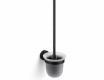 CLASSIC - Cepillo de inodoro para colgar / cristal mate / negro mate