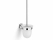 CLASSIC - Cepillo de inodoro para colgar / cristal mate / cromo