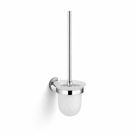CLASSIC - Cepillo de inodoro para colgar / cristal mate / cromo #1