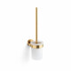 CLASSIC: Cepillo de inodoro para colgar / recipiente de cristal mate / dorado brillante #1