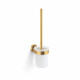 CLASSIC: cepillo de baño para colgar / recipiente de cristal mate / dorado cepillado #1