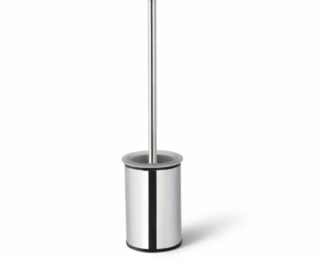 CLASSIC: cepillo de baño bajo independiente / recipiente metálico, cartucho de cristal / cromado