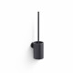 CLASSIC: cepillo de baño bajo para colgar / recipiente metálico, recambio de plástico / negro mate #1