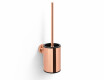 CLASSIC: cepillo de baño bajo para colgar / recipiente metálico, recambio de plástico / rosa dorado brillante