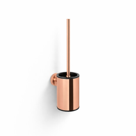 CLASSIC: cepillo de baño bajo para colgar / recipiente metálico, recambio de plástico / rosa dorado brillante #1