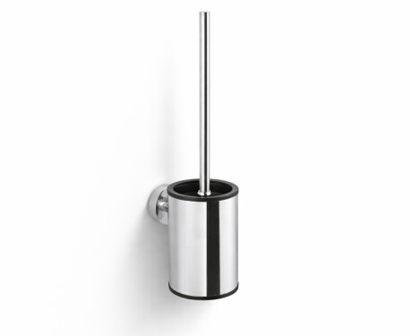 CLASSIC: cepillo de baño bajo para colgar / recipiente metálico, recambio de plástico / cromado