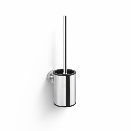 CLASSIC: cepillo de baño bajo para colgar / recipiente metálico, recambio de plástico / cromado #1