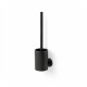 CLASSIC: cepillo de baño bajo para colgar / recipiente metálico, cabezal de silicona / negro mate #1