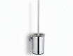 CLASSIC: cepillo de baño bajo para colgar / recipiente metálico, cartucho de cristal / cromado