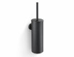 CLASSIC: cepillo de baño alto para colgar / recipiente metálico, recambio de plástico / negro mate