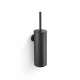 CLASSIC: cepillo de baño alto para colgar / recipiente metálico, recambio de plástico / negro mate #1