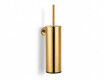 CLASSIC: cepillo de baño alto para colgar / recipiente metálico, recambio de plástico / acabado dorado brillante