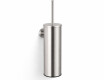 CLASSIC: cepillo de baño alto para colgar / recipiente metálico, recambio de plástico / acero cepillado